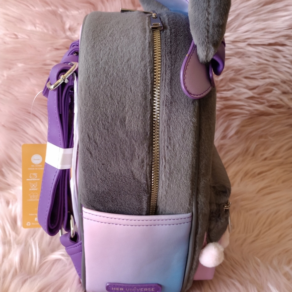 Kuromi Witch Fuzzy Mini Backpack - Picture 3 of 5